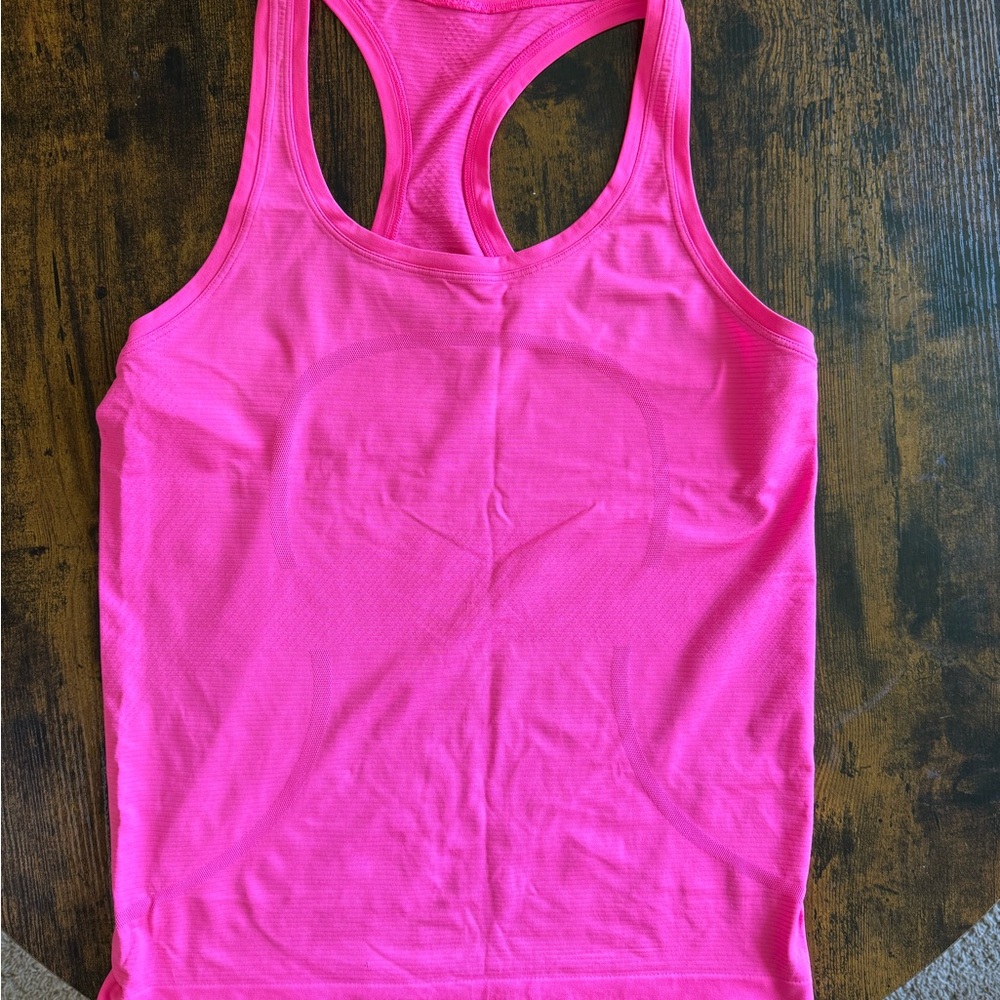 Pink Lululemon tank top